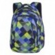 Plecak młodzieżowy CoolPack CP COMBO BLUE PATCHWORK w kolorową kratkę - 2w1 - A499 - Cool-pack.pl