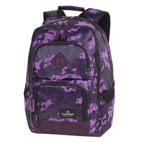 Plecak młodzieżowy CoolPack CP UNIT FLOCK CAMO VIOLET fioletowe moro - A554 - Cool-pack.pl