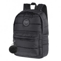 Plecak puchowy CoolPack CP RUBY BLACK pikowany czarny A115 + pompon