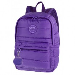 Plecak puchowy CoolPack CP RUBY VIOLET pikowany fioletowy A111 + pompon