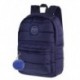 Plecak puchowy z pomponem gratis CoolPack CP RUBY NAVY BLUE pikowany granatowy A107 - Cool-pack.pl