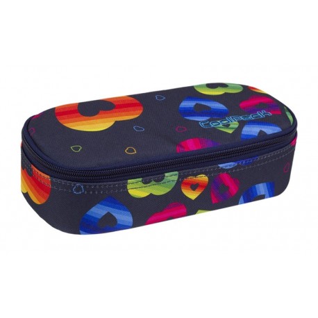 Piórnik jednokomorowy / etui CoolPack CP CAMPUS RAINBOW HEARTS serca - A064 - Cool-pack.pl