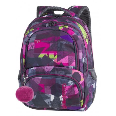 SPINER Plecak do szkoły CoolPack CP - PINK ABSTRACT 27L - A080 + POMPON gratis! abstrakcja dla ucznia