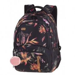 SPINER Plecak do szkoły CoolPack CP - dla dziewczyny intrygujący wyjątkowy ogniste lilie na ciemnym tle LILIES 27L - A021 + POMP