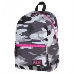 Plecak miejski CoolPack CP CROSS EVA CAMO PINK NEON moro z różowym - A357