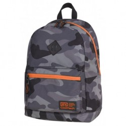 Plecak miejski CoolPack CP CROSS EVA CAMO ORANGE NEON moro z pomarańczowym - A381