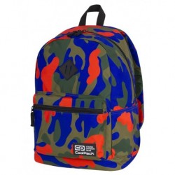 Plecak miejski CoolPack CP CROSS EVA CAMOUFLAGE TANGERINE kolorowe moro A340