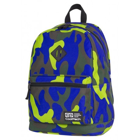 Plecak miejski CoolPack CP CROSS EVA CAMOUFLAGE LIME moro limonka A348 - Cool-pack.pl