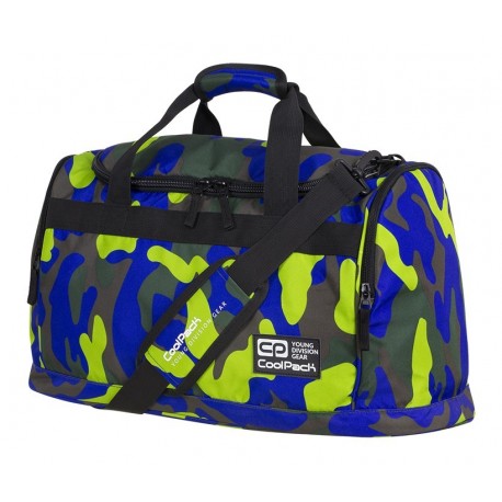 Torba sportowa CoolPack CP FITT CAMOUFLAGE LIME limonkowe moro - A350 - Cool-pack.pl