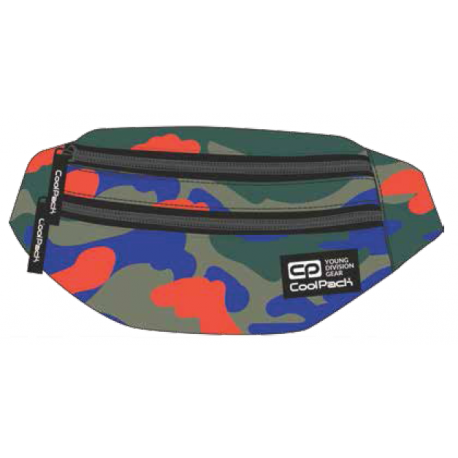 GOTOWY SZABLON Saszetka nerka torba na pas CoolPack CP MADISON CAMOUFLAGE TANGERINE A346 - Cool-pack.pl