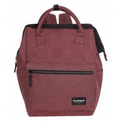Plecak na laptop CoolPack CP TASK SNOW BURGUNDY/SILVER bordowy denim - A337