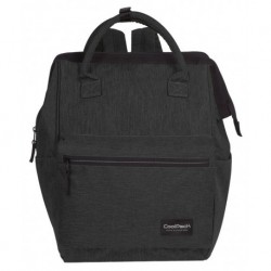 Plecak na laptop CoolPack CP TASK SNOW BLACK/SILVER czarny denim - A328