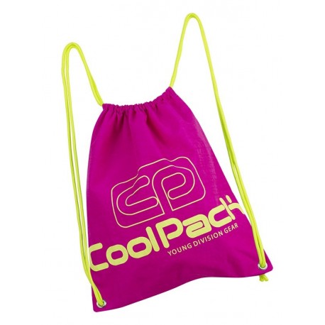 Worek na sznurkach / na buty CoolPack CP SPRINT NEON PINK różowy neon - A454 - Cool-pack.pl