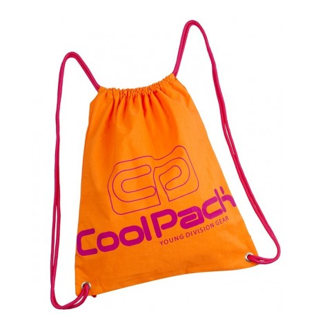 Worek na sznurkach / na buty CoolPack CP SPRINT NEON ORANGE pomarańczowy neon - A457 - Cool-pack.pl
