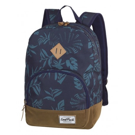 Plecak miejski CoolPack CP CLASSIC BLUE DUSK liście A088 - Cool-pack.pl