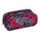 Saszetka podwójna CoolPack CLEVER RED & BLACK FLOWERS Hiszpania A243 - Cool-pack.pl