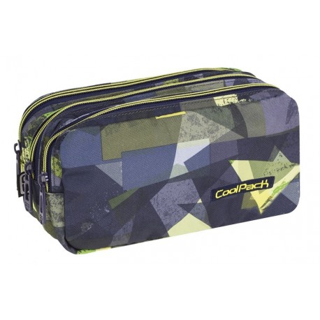 Saszetka potrójna CoolPack CP PRIMUS LIME ABSTRACT zielona abstrakcja A003 - Cool-pack.pl