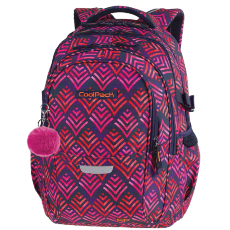 Plecak młodzieżowy CoolPack CP FACTOR HAWAII PINK - 4 przegrody - A012 + GRATIS! - Cool-pack.pl