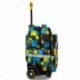 Plecak na kółkach CoolPack CP JUNIOR SQUARES w kolorową kratę LEDY 