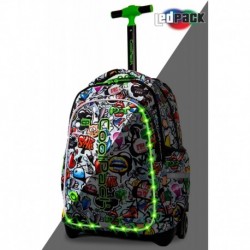 ŚWIECĄCY plecak na kółkach CoolPack CP JUNIOR GRAFFITI