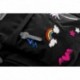 Plecak młodzieżowy CoolPack CP HIPPIE SPARKLING BADGES BLACK czarny z naszywkami - Cool-pack.pl