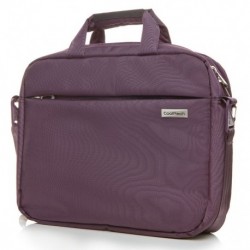 Biznesowa torba na laptop fioletowa klasyczna damska