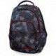 Plecak młodzieżowy CoolPack Basic Plus Misty Red szara mgła czerwone detale