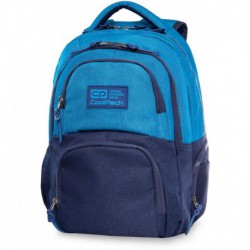 Plecak młodzieżowy CoolPack CP AERO MELANGE BLUE niebieski melanż - DUŻY!