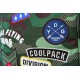 Plecak młodzieżowy na kółkach CoolPack Junior Camo Green Badges zielony