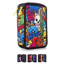 Piórnik trzykomorowy z wyposażeniem COOLPACK CP JUMPER 3 CARTOON