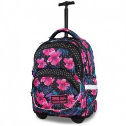 Plecak szkoly na kółkach CoolPack CP STARR BLOSSOMS różowy hibiskus