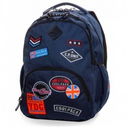 Plecak szkolny z naszywkami CoolPack CP BENTLEY BADGES BLUE granatowy