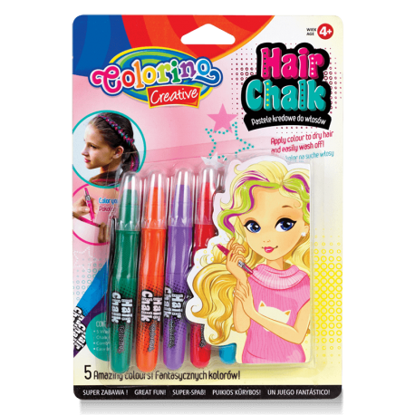 Pastele kredowe do włosów 5 KOL. COLORINO HAIR CHALK - Cool-pack.pl