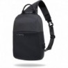Plecak na jedno ramię r-bag na tablet Magnet czarny męski z USB