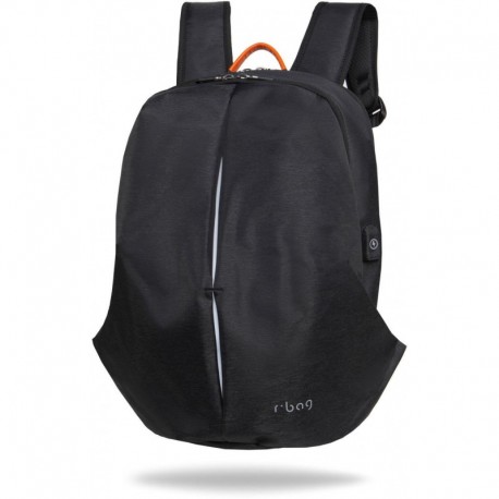 Plecak męski na laptopa 15,6" r-bag Kick Black czarny z USB podróżny - Cool-pack.pl