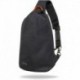 Plecak z USB na jedno ramię A4 męski r-bag Pump Black czarny trójkatny - Cool-pack.pl