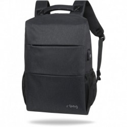 Plecak męski biznesowy r-bag na laptopa 15,6" Range czarny modny