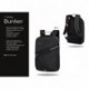 Czarny plecak męski na laptopa 15,6" antykradzieżowy z USB r-bag Bunker Black na walizkę - Cool-pack.pl