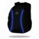 Świecący plecak JOY L unisex czarny niebieskie diody LED młodzieżowy 