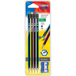 Ołówki heksagonalne HB+temperówka Student 4szt