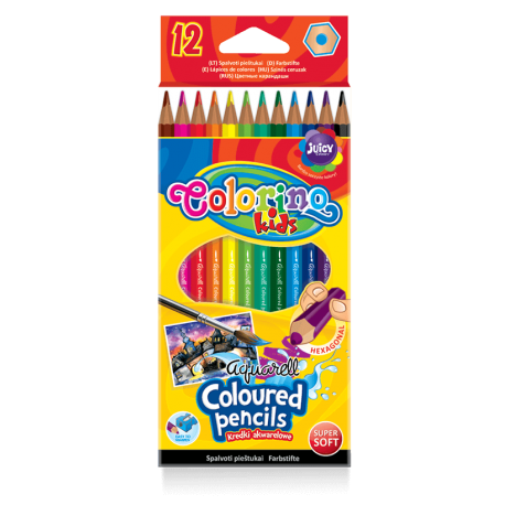 Kredki akwarelowe 12 kolorów Colorino Kids - Cool-pack.pl