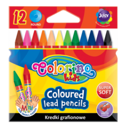 Kredki grafionowe 12 kolorów Colorino Kids