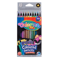 Kredki ołówkowe metaliczne 10 kolorów Colorino kids