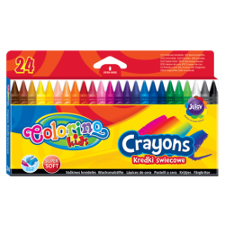 Kredki świecowe dla dzieci w 24 kolorach Colorino