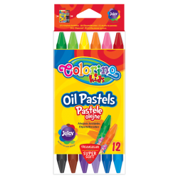 Pastele olejne trójkątne Colorino 12 kolorów dla dzieci