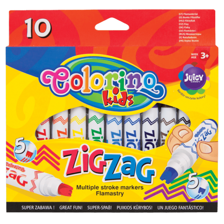 Flamastry ZIG ZAG 10 kolorów Colorino kids - Cool-pack.pl