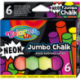 Neonowa kreda dziecięca do zabawy 6 sztuk JUMBO Colorino 