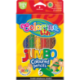 Kredki ołówkowe okrągłe JUMBO 6 kolorów Colorino Baby line NATURALNE DREWNO + temperówka - Cool-pack.pl