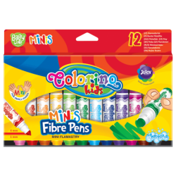Mini flamastry 12 kolorów Colorino Baby Line
