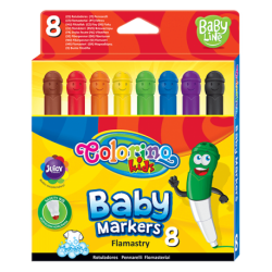 Markery małe 8 kolorów Colorino Baby Line flamastry